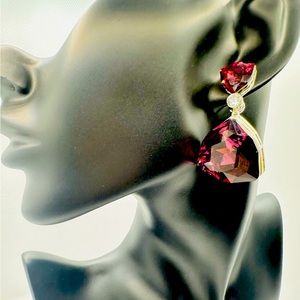 Swarovski Wine Earrings